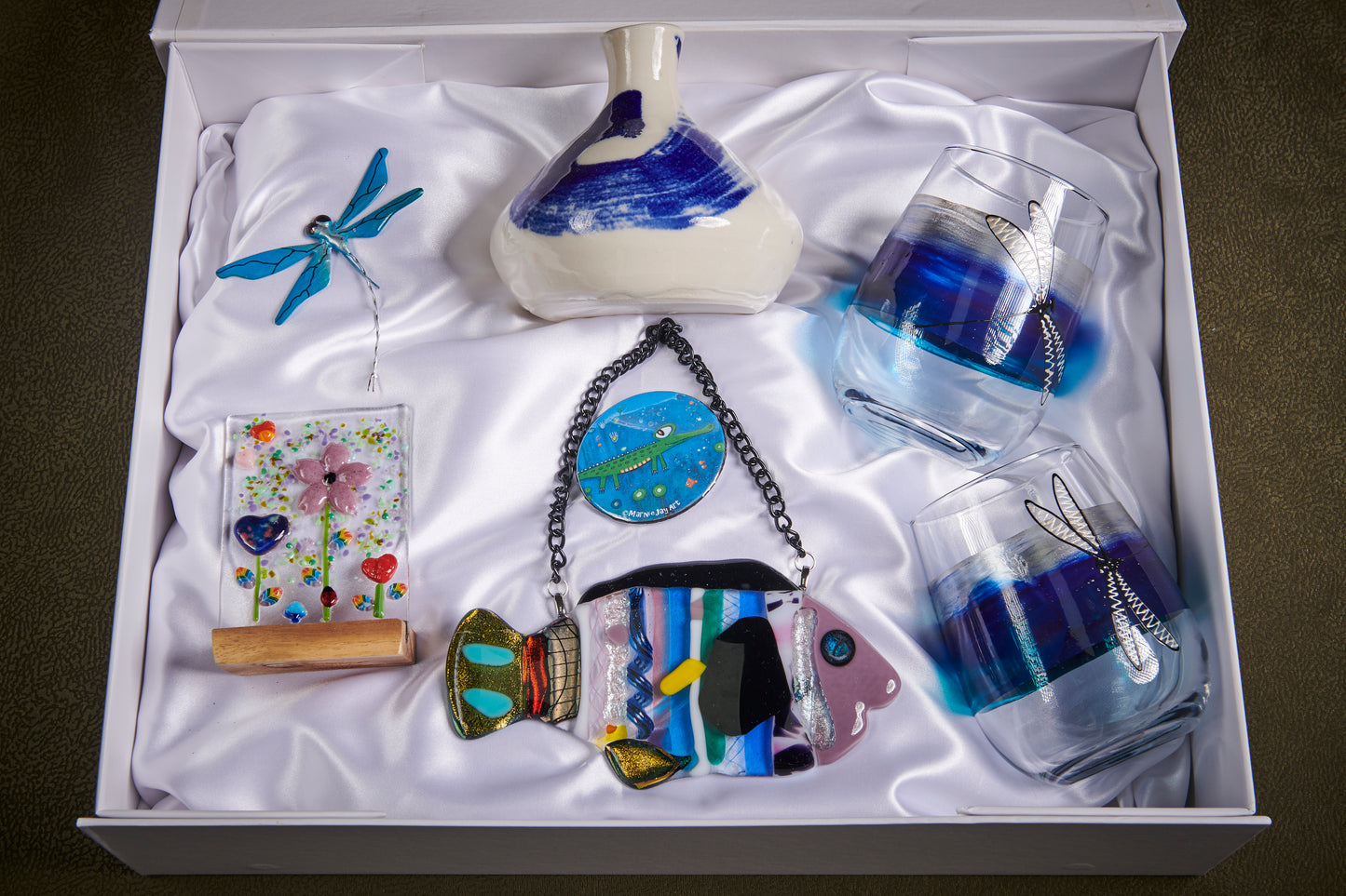 Blue themed nature craft